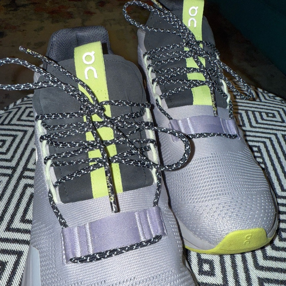 On Cloudnova Running Shoes in Pearl/Zest - Women’s Size 9